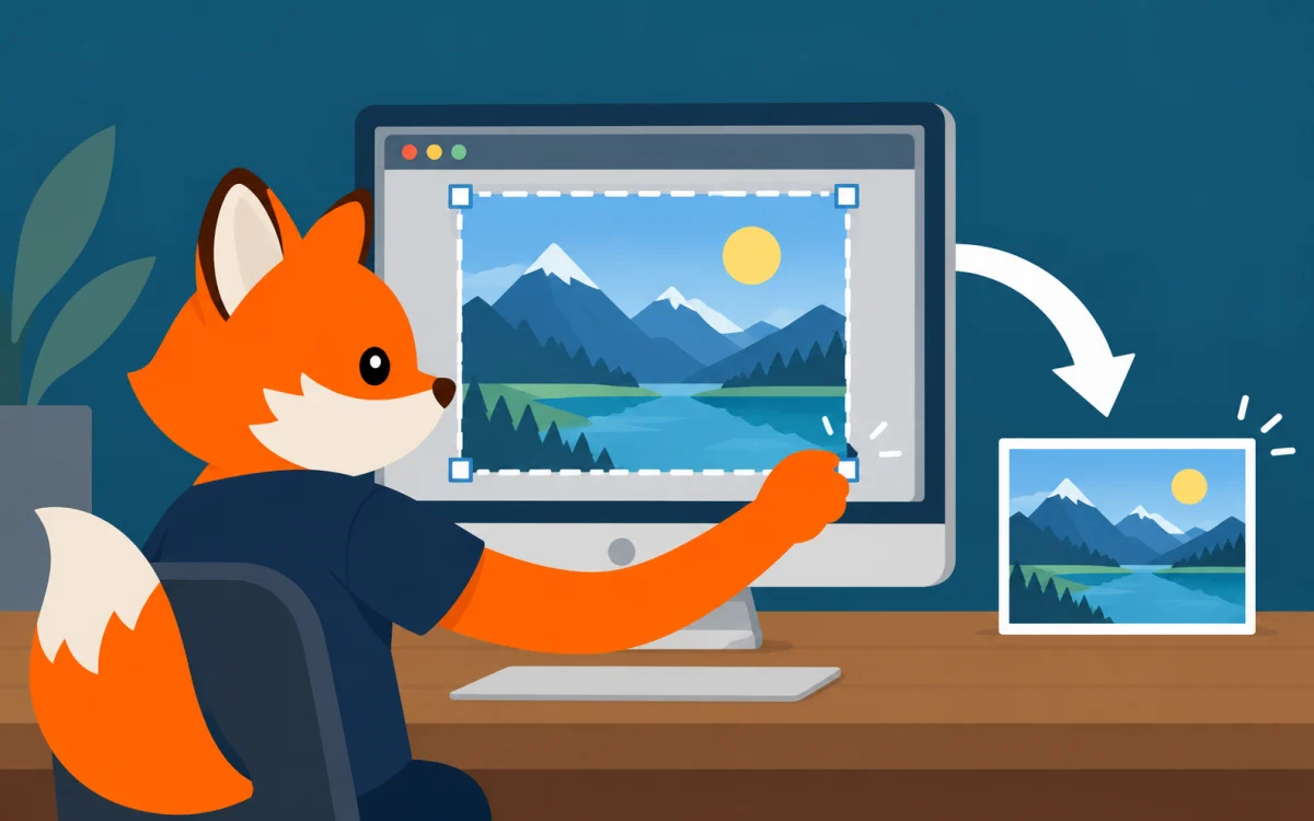 Orange Foxtrot fox illustration for WordPress 5.3 Automatically Scales Down Large Images