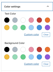 Custom Color Palette for Gutenberg - Foxtrot Media, Inc.